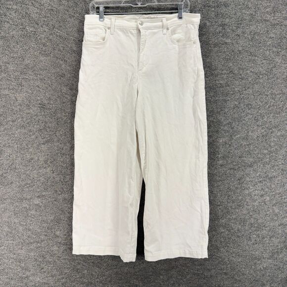 Gloria Vanderbilt Jeans Women 10 White Denim Light All Around Slimming Effect - Picture 1 of 8